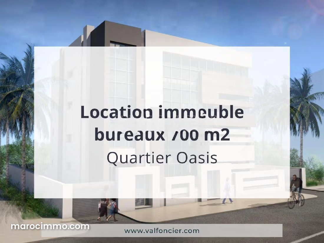 700 sqm Office with Garage, Oasis District, Casablanca — Casablanca