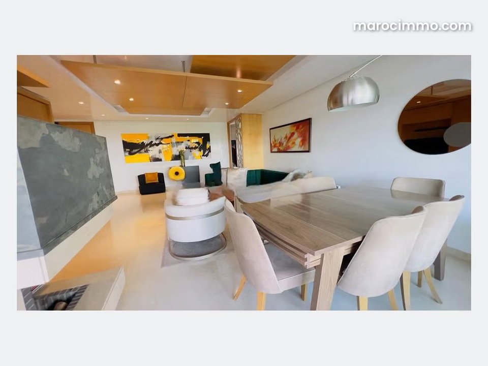 Appartement standing meublé en location a Rabat