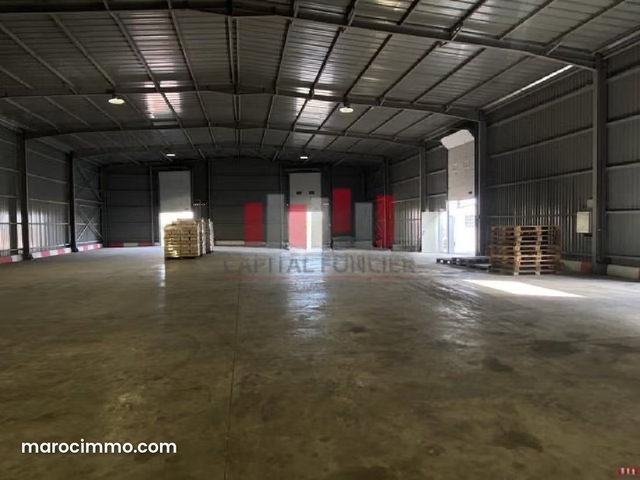 Industrial Hangar of 800 m² Covered Area for Rent in Sidi Bernoussi Ain Sebaa Zone with Immediate Access to Highway — 2