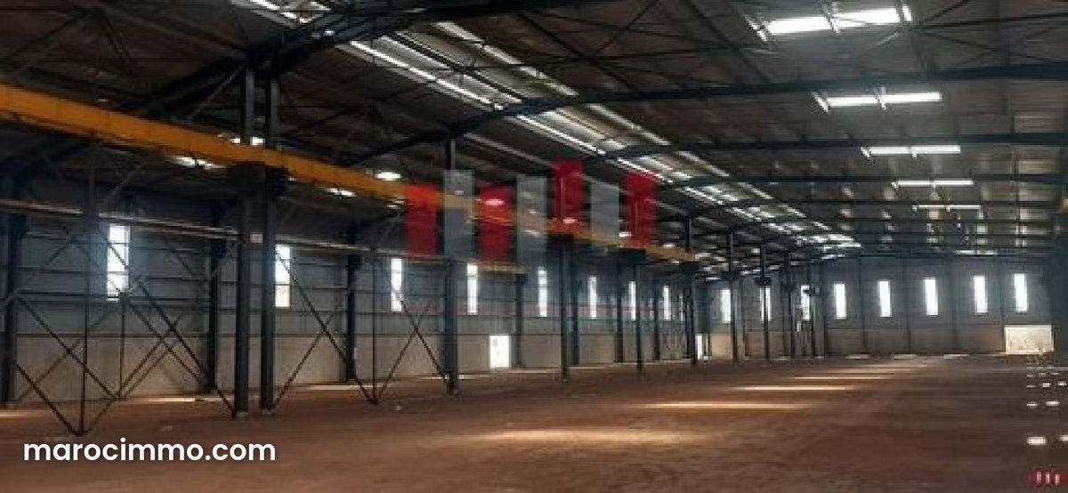 Usine industrielle aux normes internationales de 9500 m au sein de la zone industrielle de sidi maarouf idéal pour la logistique