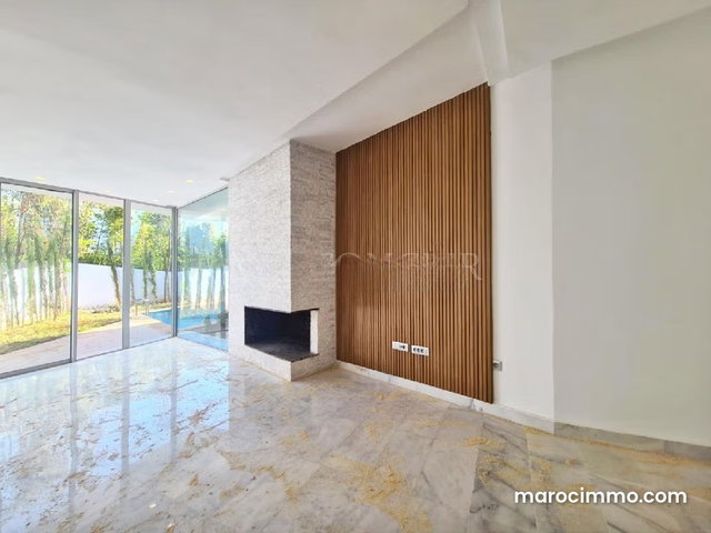 Location très belle villa contemporaine 3chambres avec piscine Ville verte Bouskoura — 2
