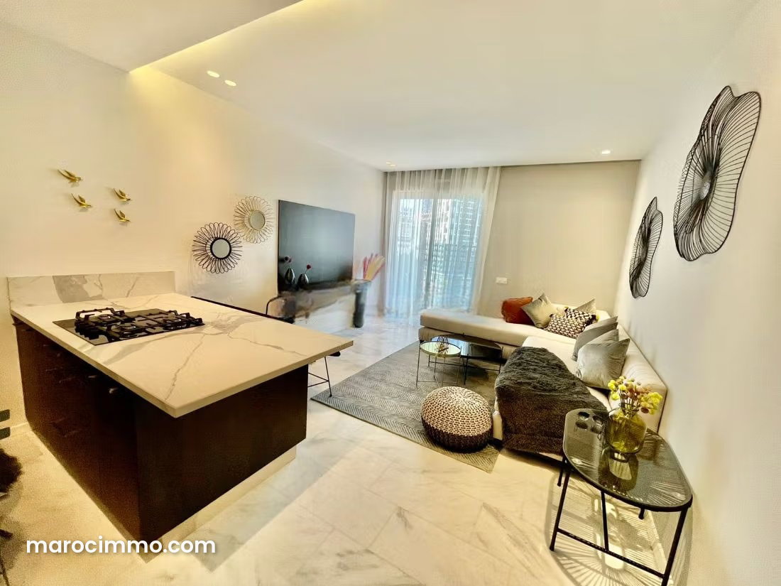 Studio meublé 52 m², terrasse, Casa Finance City, Casablanca — Casablanca