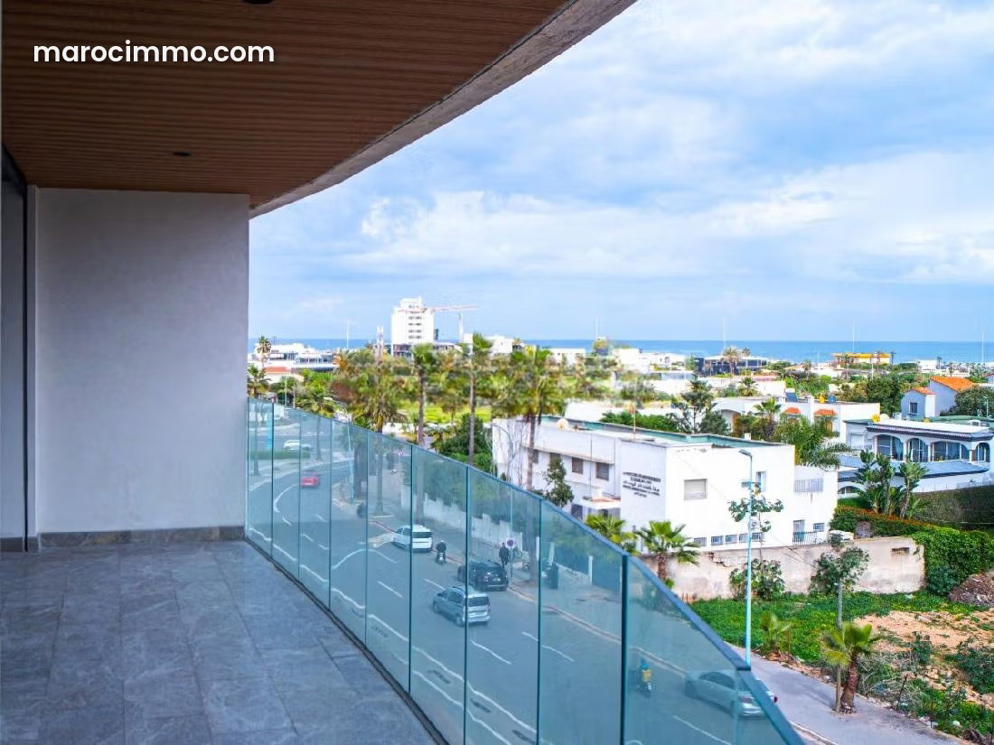 100 sqm sea-view apartment for rent in Anfa, Casablanca — Casablanca