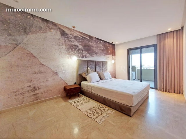 Furnished Modern Apartment with Palmier Terrace, Casablanca for Rent — 4