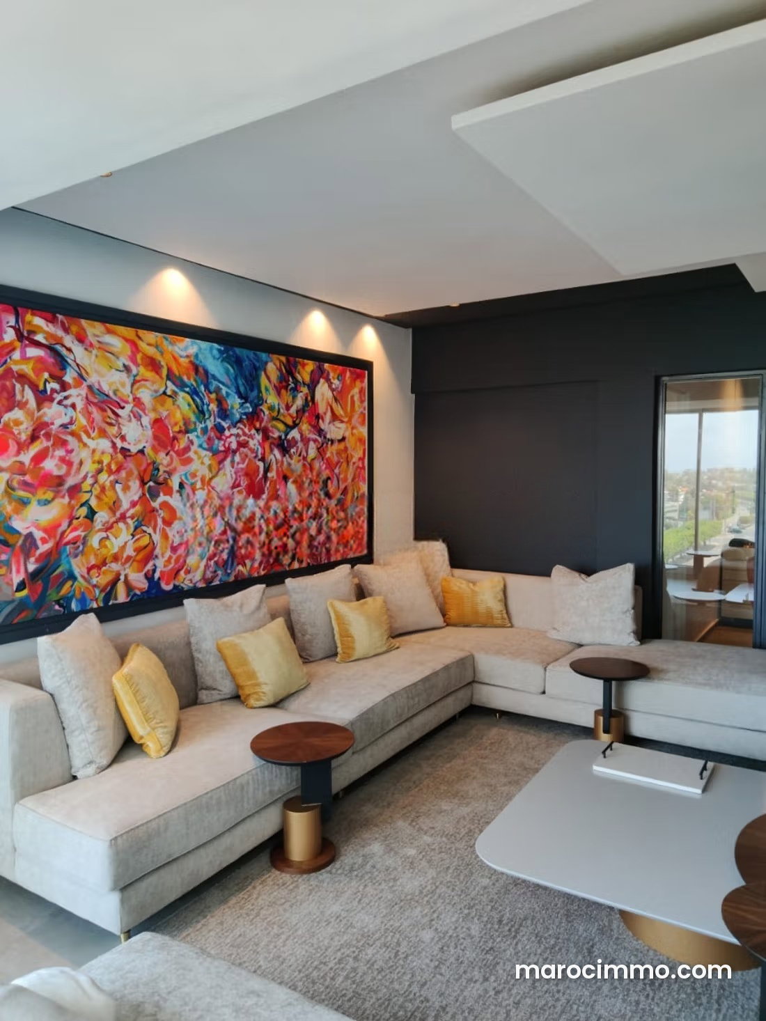 Appartement meublé 165 m², vue mer, Racine, Casablanca — Casablanca