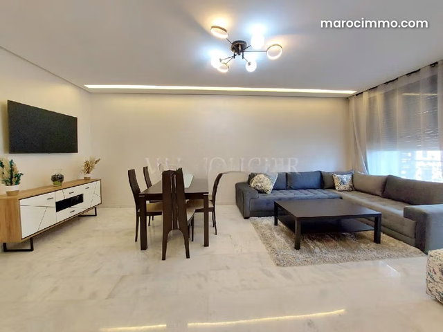 Location bel Appartement neuf meublé 2chambres avec terrasse CFC, Casablanca — 2