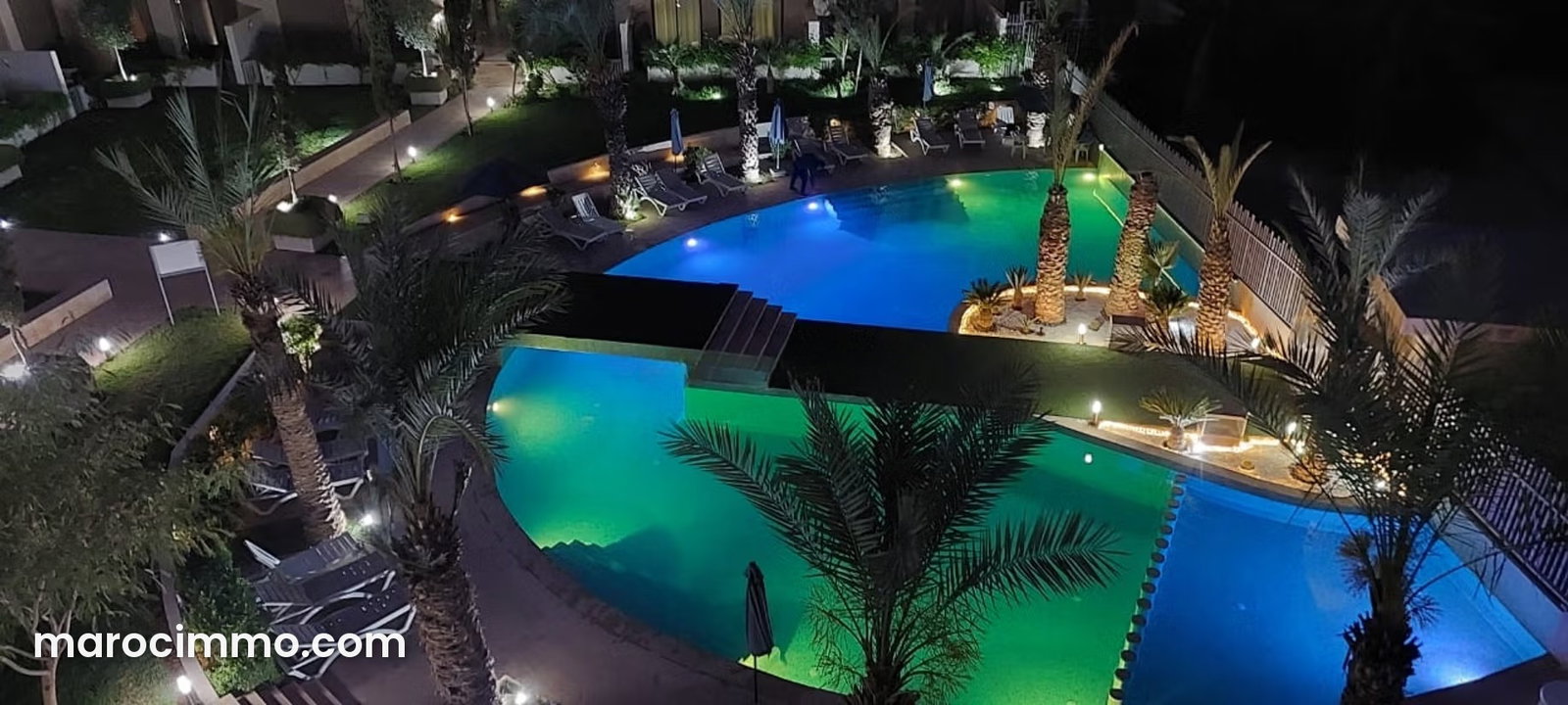 Appartement 110 m² avec terrasse et piscine à Marrakech — Marrakech