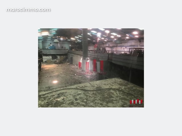 Site industriel de 1400 m2 a ain sebaa a la location idéal pour activité de production 450 KVA — 2