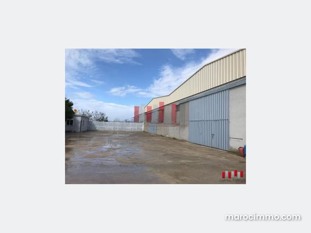 Site industriel de 4800 m2 Zone industrielle dar bouazza a la location — 3