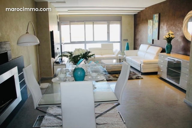 Magnificent furnished apartment for rent within a prestigious complex with pool in Tanger Malabata — 2