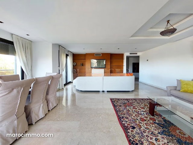 Location appartement 203m2 meublé moderne avec terrasse sans vis à vis Gauthier, Casablanca — 2