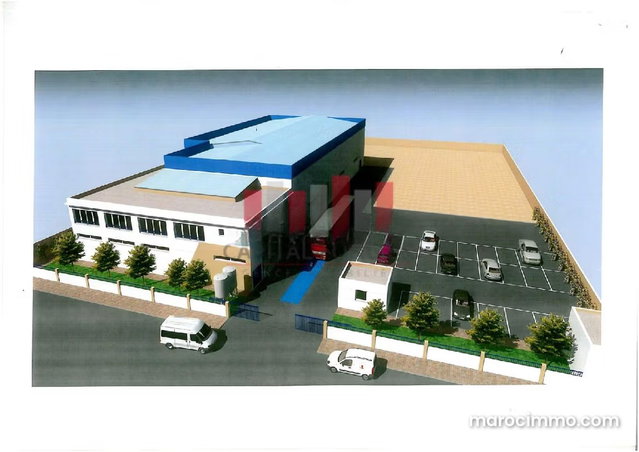 Usine industrielle semi fini de 6.000 m2 de terrain en plein zone industrielle de oulad saleh bouskoura a la vente — 4