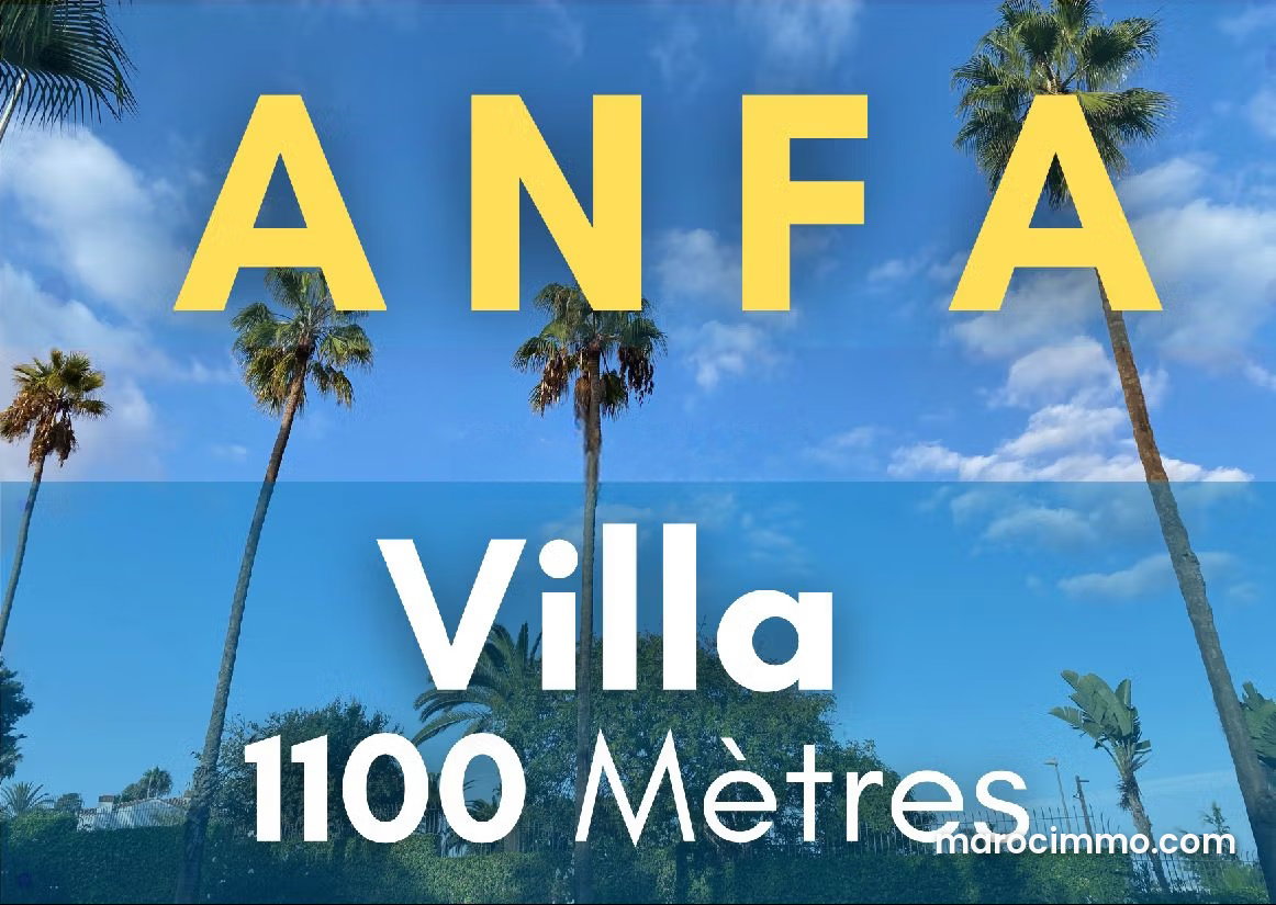 Villa 1100 m² à rénover, Anfa Casablanca, terrain et volume rares — Casablanca