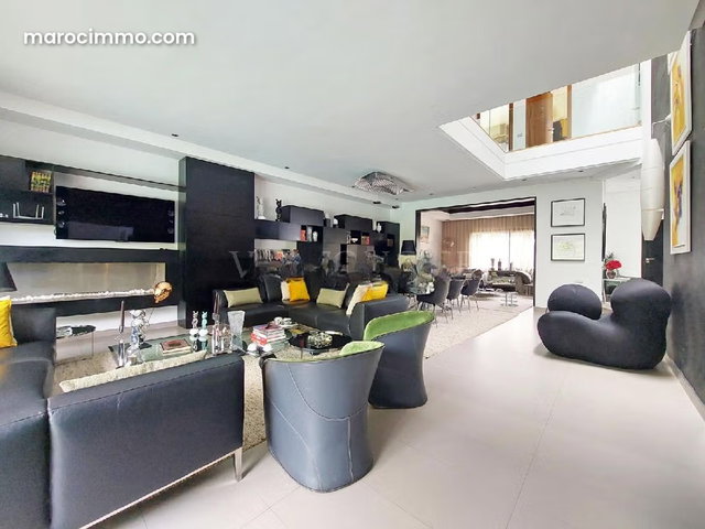 Location splendide villa meublée moderne avec rooftop et vue mer Ain Diab, Casablanca — 4