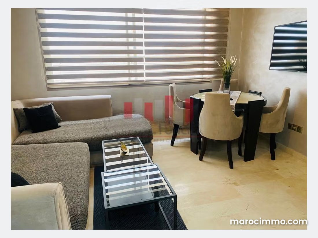 Furnished 45 sqm apartment for rent in Casablanca's Racine district — Casablanca