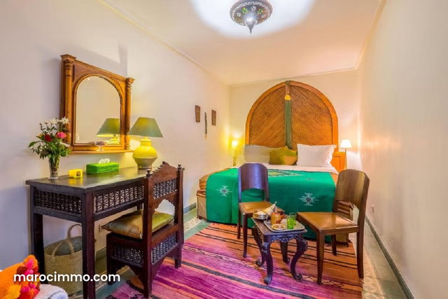 Vente Riad Maison D’hote Rénové Titré 260m² hab avec 6 chambres À Bab Doukala Médina Marrakech — 4