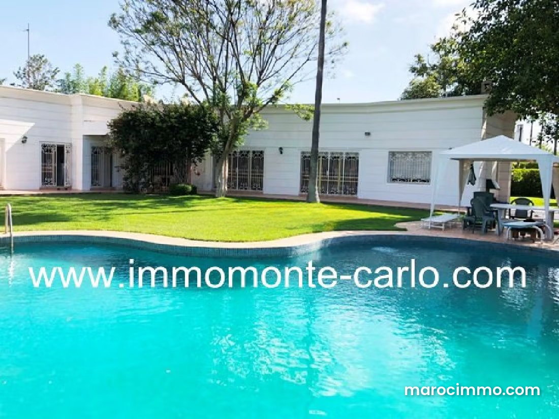 500 m² Villa with Pool and Large Garden, Souissi, Rabat — Rabat