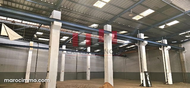 Hangar industriel de 1800 m de surface couverte la location zone industrielle ain sebaa — الدار البيضاء