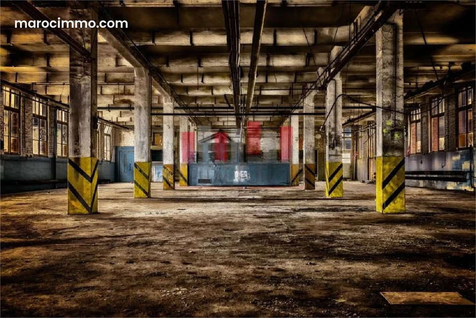 Batiment industriel de 3.000 m de surface utile dont 1.870 m de surface de terrain a la vente en plein zone industrielle de ain sebaa