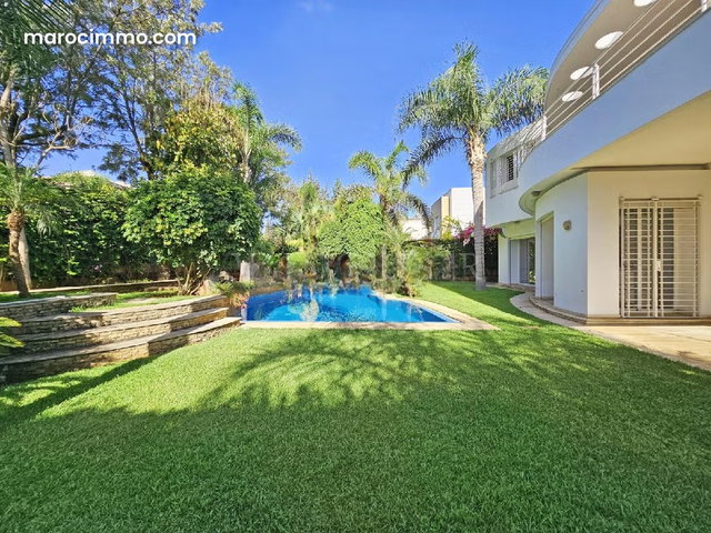 Location superbe villa 1000m2 4suites avec piscine Californie, Casablanca — 3