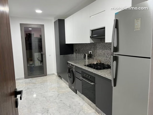 Appartement en location à Casablanca Finance City. Surface totale 110 m². Meublé — 2