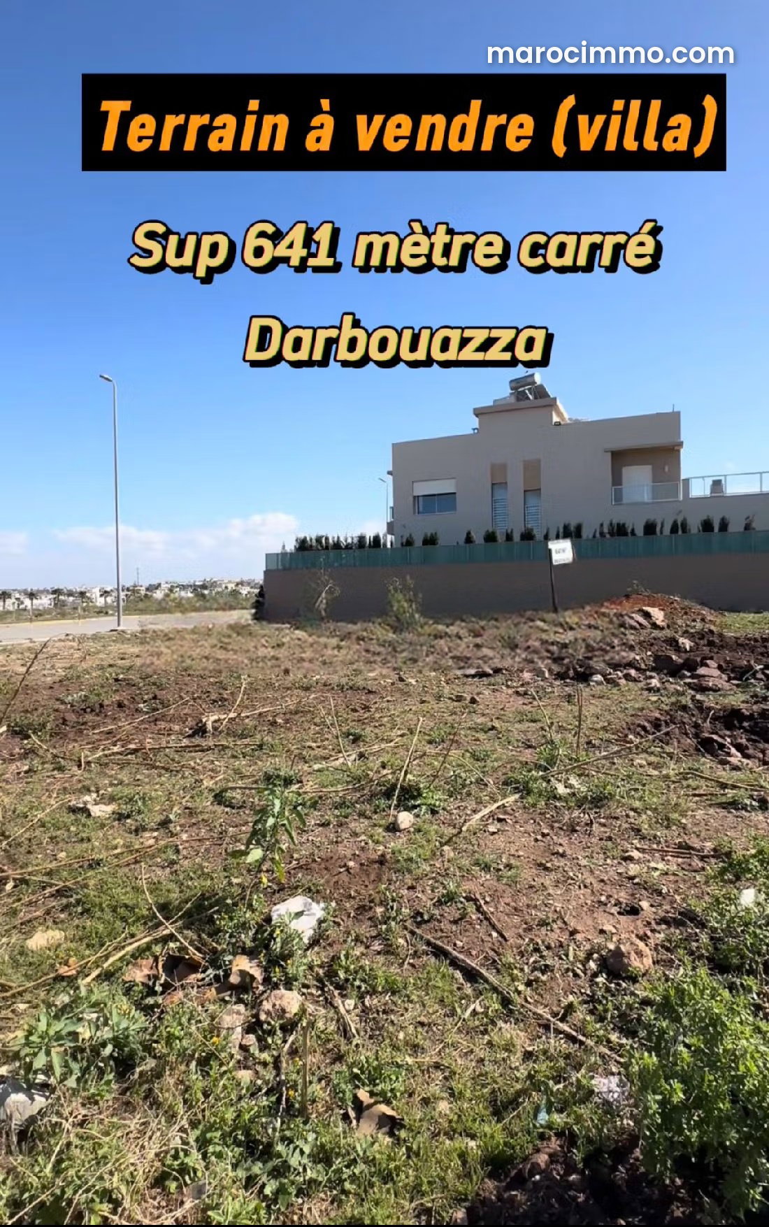 641 sqm plot in Dar Bouazza – an opportunity not to be missed — Dar Bouazza