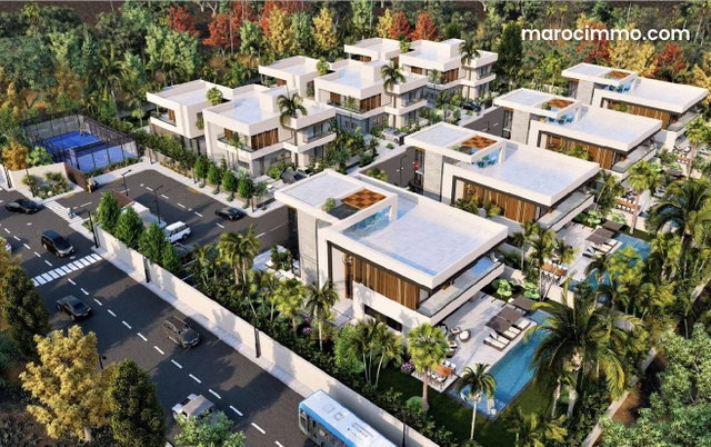 Villas somptueuses de 1500m² à partir de 6.3M DH 10km de Marrakech — 2