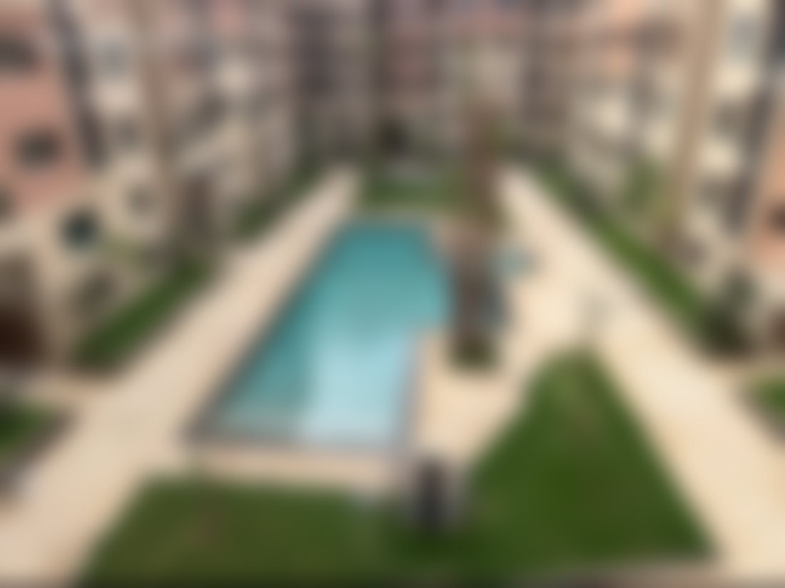 Appartement neuf à Guéliz, Marrakech, résidence avec piscine