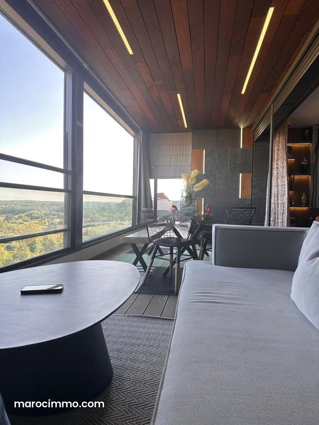 Penthouse neuf meublé en location a l orangeraie souissi — 2