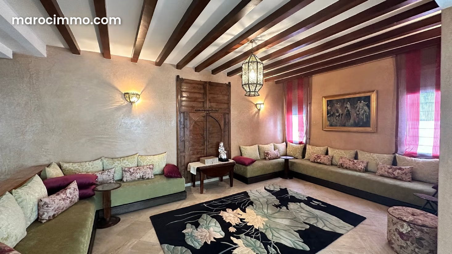 Furnished 4-Bedroom Villa, Riyad, Rabat — Rabat