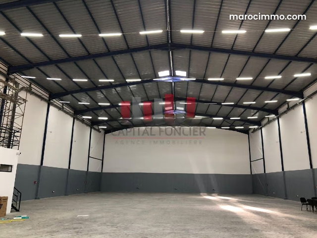 Hangar neuf de 1200 m de surface exploitable aux meilleures normes internationales a la location au sein du parc industriel Sapino idéal pour entreposage — 4