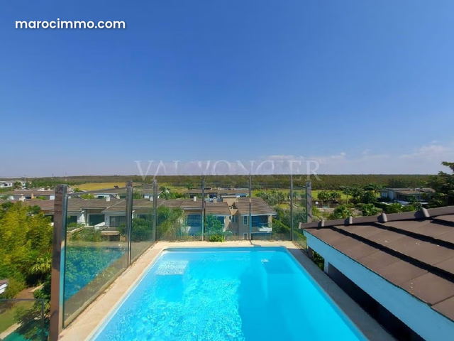Location appartement 175m2 3chambres avec piscine et Rooftop, Bouskoura — بوسكورة