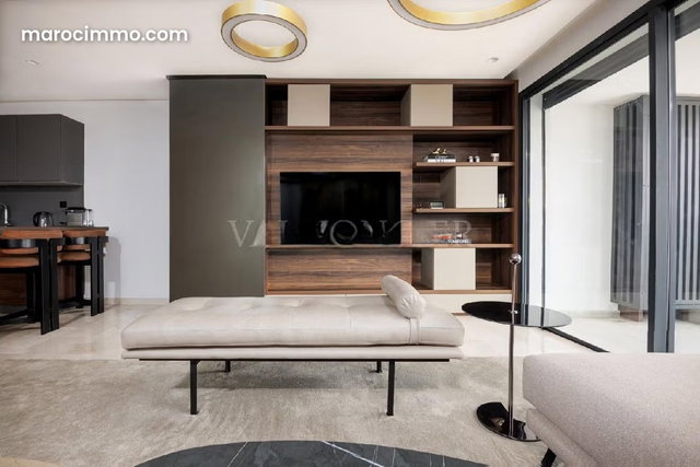 Location appartement d'exception avec terrasse meublé moderne, Casablanca Finance City — 3