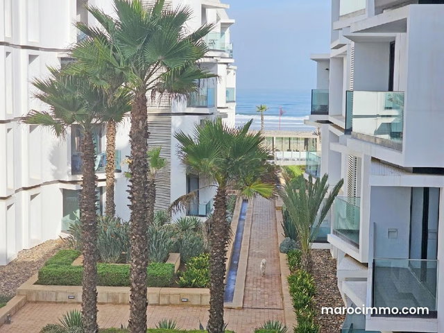 Location magnifique appartement 2chambres meublé vue mer à Anfaplace, Ain diab — 2