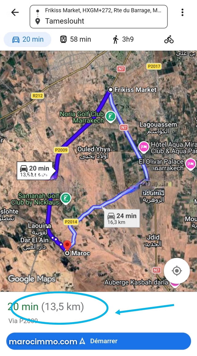 Terrain titrée km13 rte amezmiz — 3