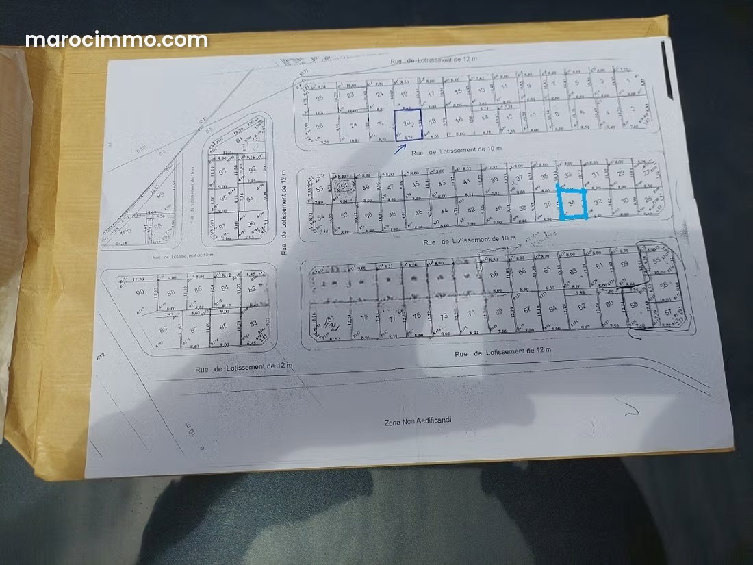 Titled 73 m² Plot of Land, Gourziana, Tangier, Fully Serviced Development — Tangier