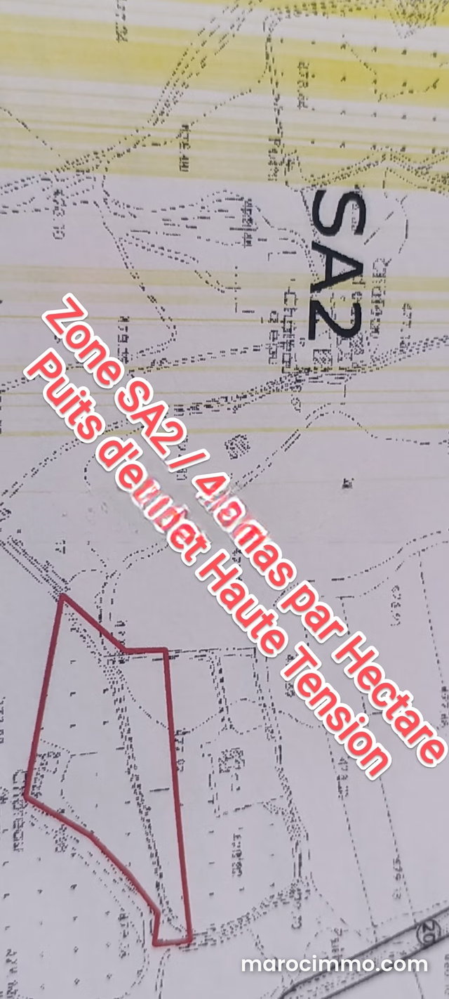 Bonne affaire Terrain SA2 1ha6 à Vendre à 3Mdh — 2