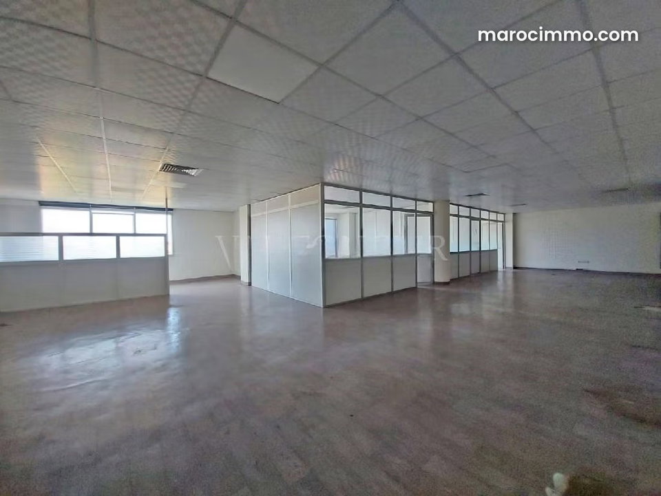 Location plateau bureau haut standing 184m2 Sidi Maarouf, Casablanca