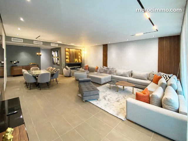 Location appartement luxueux meublé 186m2 3chambres à Ain Diab, Casablanca — 3