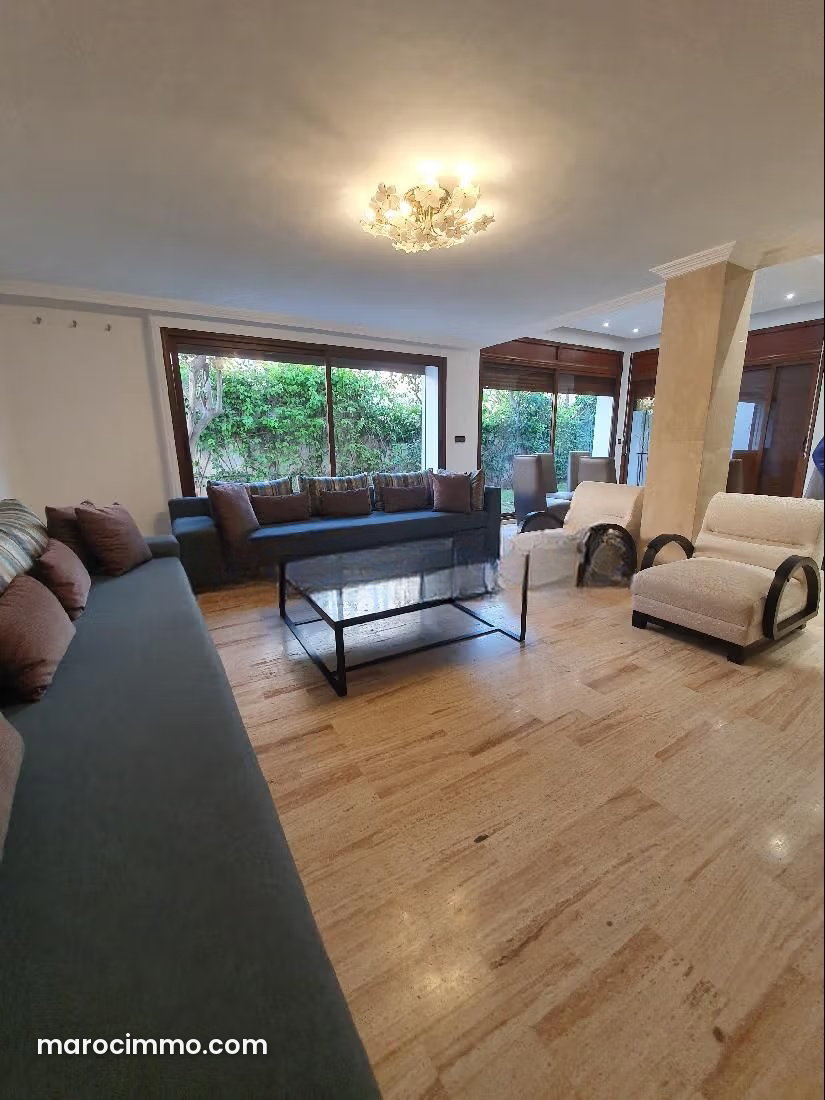 450 m² Furnished Villa, 4 Bedrooms with Garden, C.I.L., Casablanca — Casablanca