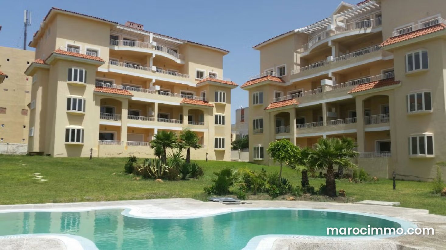 3-Bedroom Apartment with Terrace and Pool in Boukhalef, Tangier — Tangier