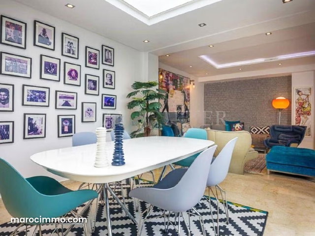 Appartement avec terrasse à louer à Racine Casablanca: 3chambres meublé moderne — 5