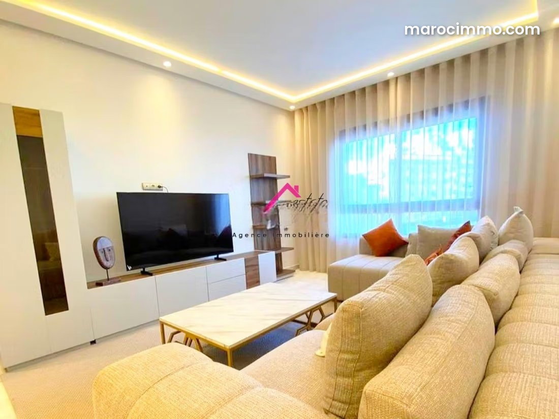 Furnished apartment with terrace for rent in Tangier's Mozart district — Tangier