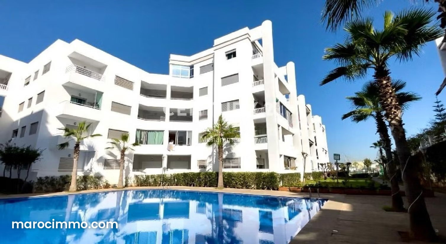 Furnished studio apartment with swimming pool in La Siesta, Mohammedia — Mohammedia