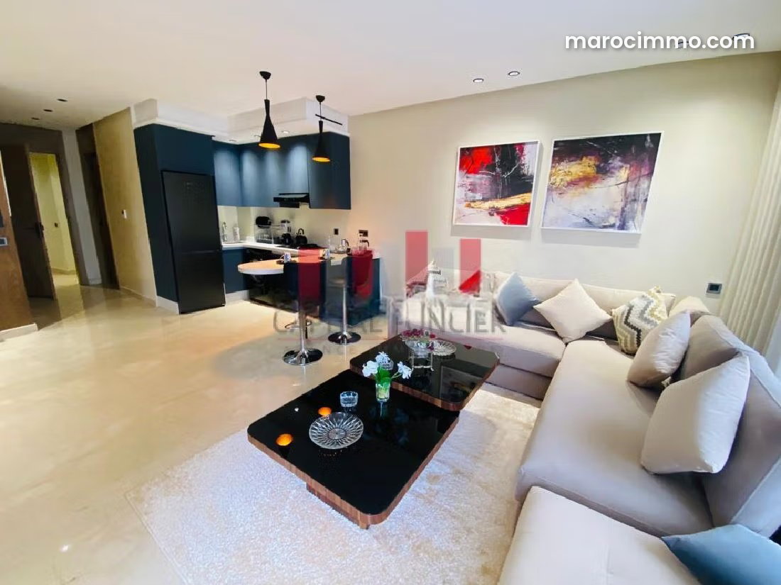 New Furnished Apartment with Terrace, Palmier, Casablanca — Casablanca