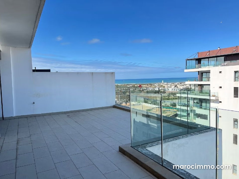 Luxury Duplex for Rent in Ain Diab with Sea View and Double Terrace
