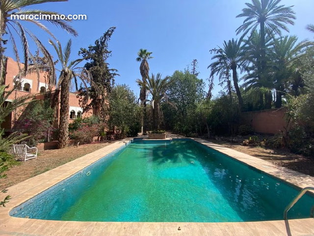 Villa à Rénover à Vendre – Palmeraie Marrakech, Terrain 2000 m², Piscine et Charme Authentique — 5