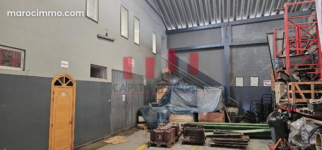 Hangar industriel de 1200 m de surface idéal pour production ou stockage a ain sebaa Coté Mc do bld mly ismail a la location — 5