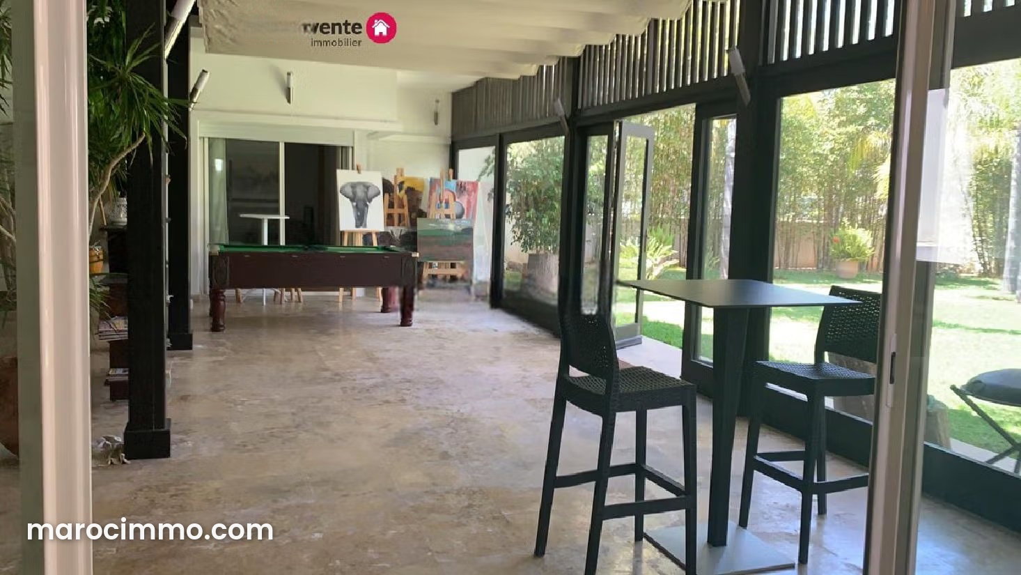 700 sqm Furnished Villa with Pool and Garden, Skhirat Seafront — Skhirat