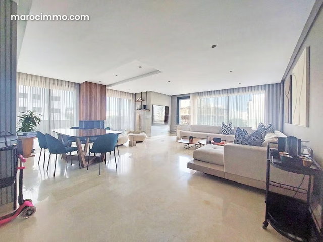 Location luxueux appartement moderne 3chambres à La Ferme Bretone, Casablanca — 2
